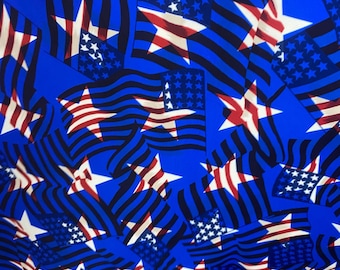 20 Yard Bolt Blue USA flag 4-Way Stretch Fabric 60 " Wide