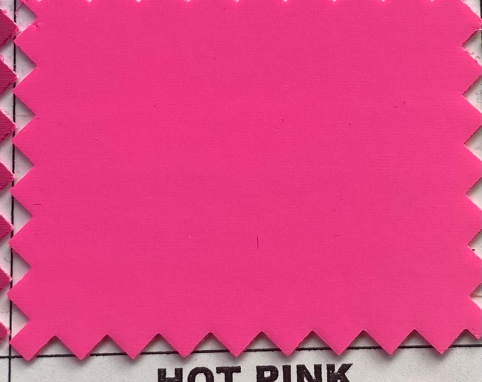 Matte hot pink Stretch vinyl 4 Way polyester spandex fabric per yard 60" wide