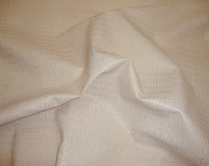Pearl Gator upholstery Faux vinyl fabric per yard