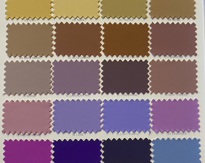 Matte tricot Nylon Spandex Fabric 4 Way Stretch 58" Wide Sold by The Yard