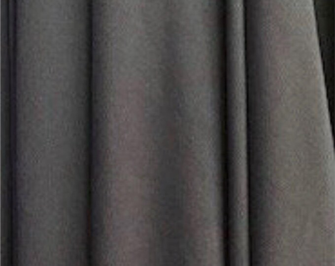 Charcoal interlock 2 way stretch lining fabric 100% polyester 60" wide