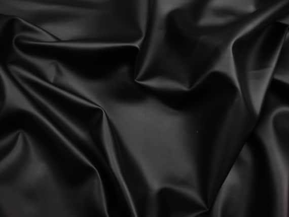 Black Patent Faux Vinyl Upholstery Fabric per Yard 