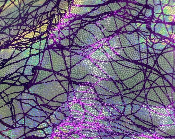 Mystique 4 Way Stretch Polyester Spandex Fabric Foggy Foil by the yard