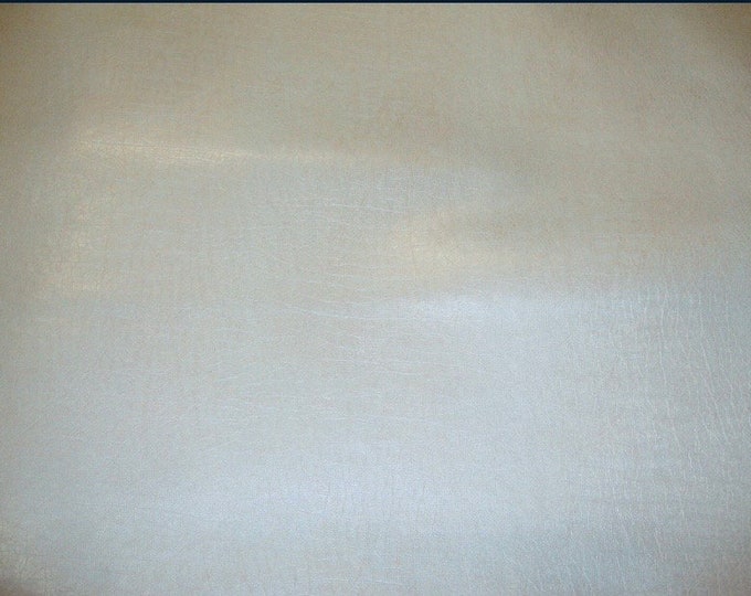 Pearl Distressed Faux Leather  upholstery fabric sold BTY 54” wide