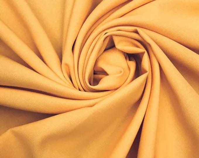 Gold Polyester poplin Fabric By The Yard 58"/60