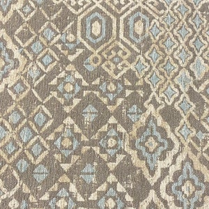 Chenille, Kilim taupe Color  Upholstery Drapery fabric by the yard 57&quot; Wide