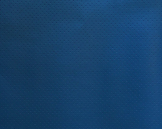 Pacific blue Perforated commercial marine grade upholstery vinyls Faux Leather fabric per yard