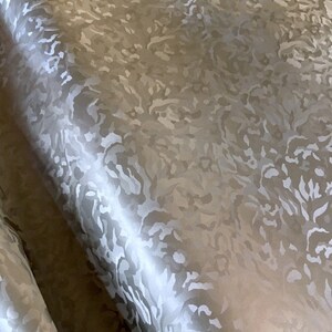 Camouflage grey silver vinyl fake Leather Faux two tone shimmering upholstery fabric 54&quot; Wide