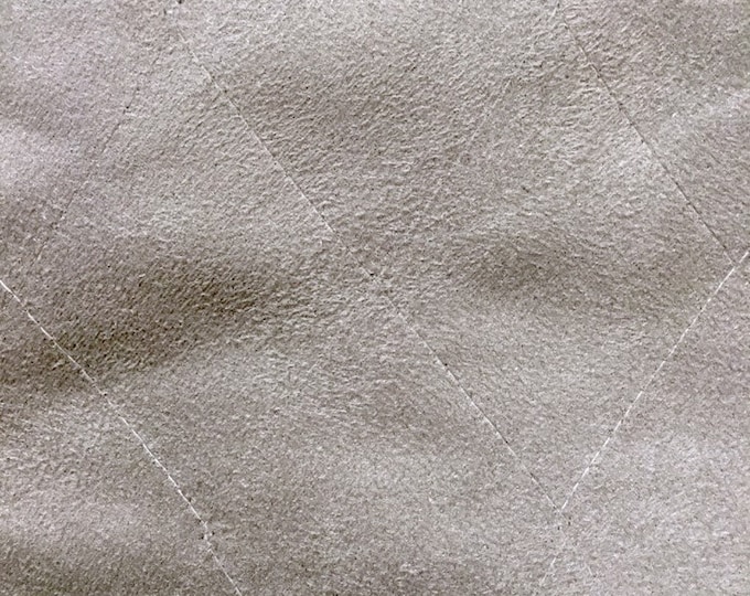 Suede Faux Platinum none foam backed Quilted auto headliner fabric Upholstery 58" Wide