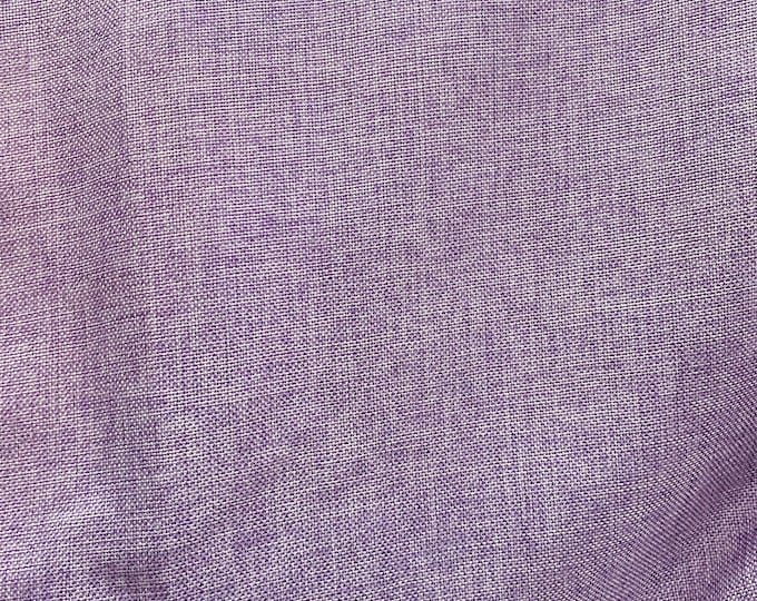 Lavender Vintage Linen imitation burlap fabric made of 100% polyester