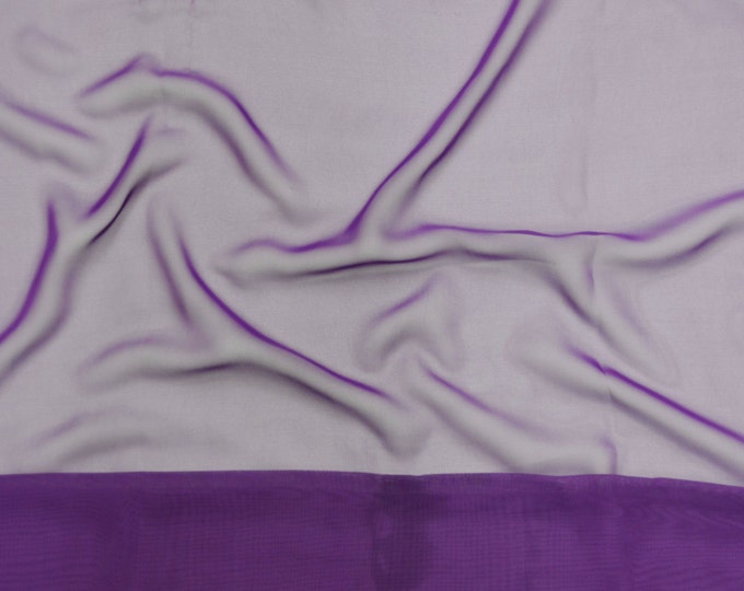 Purple Chiffon soft Sheer  60" Wide Fabric By The yard HOME DECOR