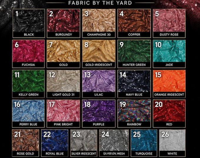 Glitz Sequin Fabric by the Yard, Sparkly Embroidered Mesh Lace Fabric, Glitter Formal Dress Material, Evening Gown Fabric, Event Decor