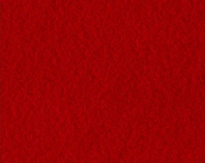 Red Soft Cozy Fleece Fabric by the Yard | Warm Anti-Pill Fleece for Blankets, Crafts, Apparel & DIY Projects 60” wide