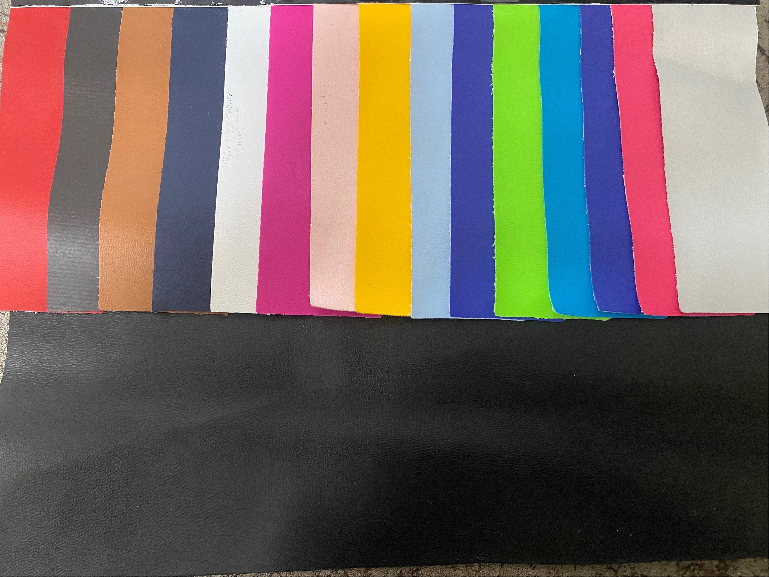 Softy Pvc vinyl faux leather Skin fabric per yard ships folded or rolled