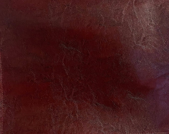 Vinyl faux leather,Wine smooth houston Wet look, Upholstery  fabric per yard