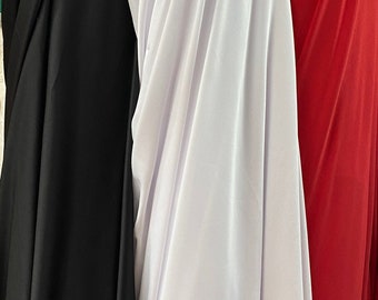 Interlock stretch 2 way knit lining fabric, 100% polyester,  Fabric by the yard