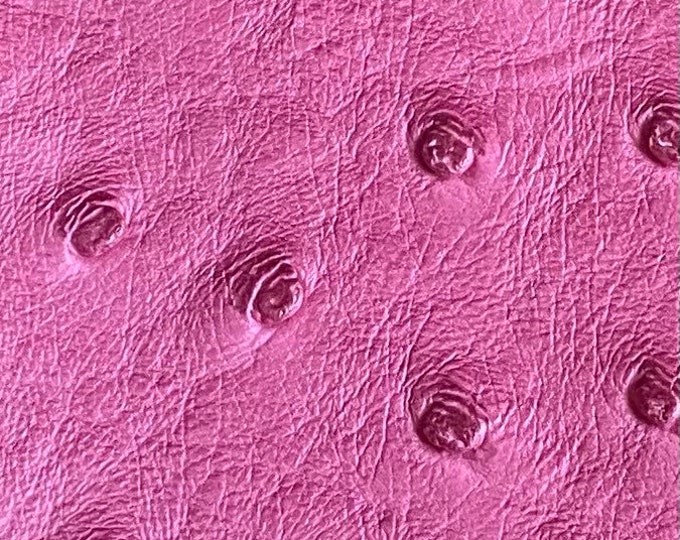 Dark pink/ fuchsia ostrich faux vinyl  UV resistance waterproof Fabric