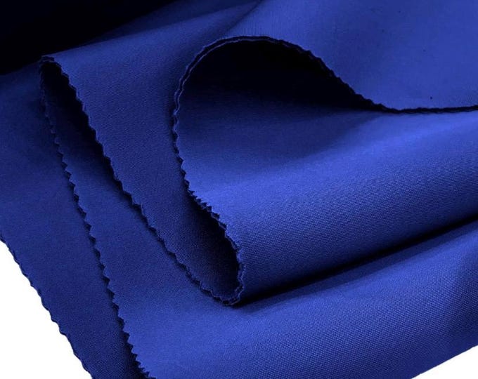 Royal blue Super Techno Fabric, 2mm Thick, Solid Colors, Sold by The Yard