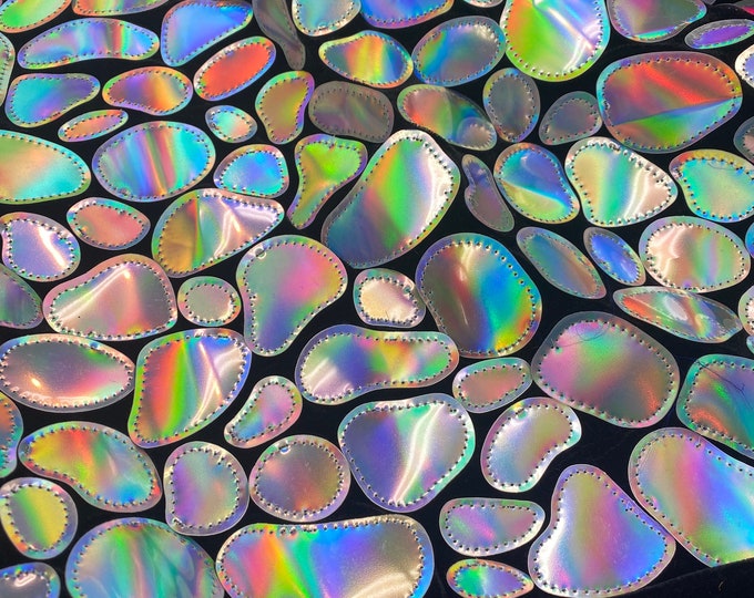 Black  Stretch Velvet with mirrored circle  dance wear home decor fabric by the yard 60" Wide