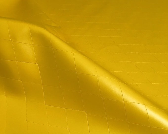 Yellow contract  Diamond quilted upholstery faux leather vinyl, Automotive, leather damage, diy projects, seats