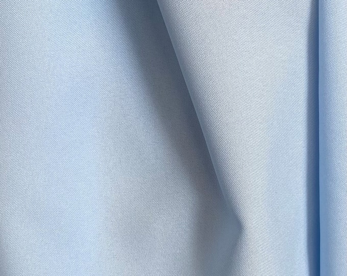 Baby blue Polyester poplin Fabric By The Yard 58"/60