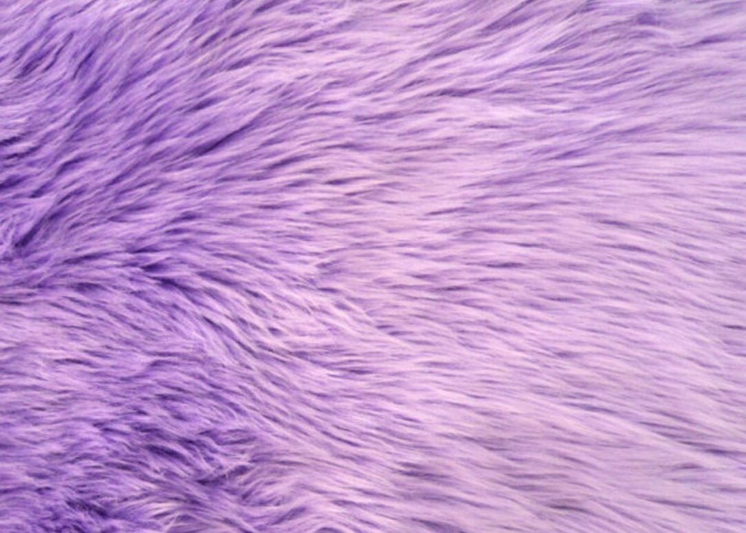 Lilac Shaggy Faux Fur Fabric per Yard Etsy