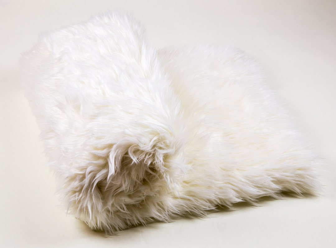 108 X 60 OFF WHITE Faux Fur Shaggy Throw Blanket / - Etsy