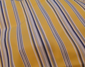 Outdoor yellow Strips Waterproof Canvas fabric 60" wide for Awnings upholstery Cushions and more