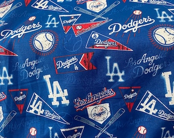 Dodgers Fabric – 100% Cotton, 45" Wide