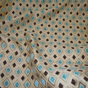 Chenille,Marine Diamond,   Upholstery Drapery fabric by the yard 57&quot; Wide