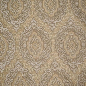 Natural Oval Chenille Upholstery Drapery fabric by the yard 57&quot; Wide