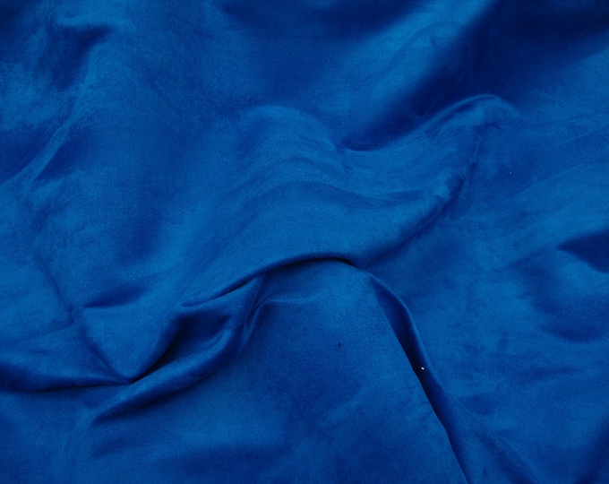 Royal blue micro faux suede upholstery fabric BY THE YARD 58" Wide No Stretch