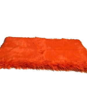 2&#39; x 4&#39; New Premium Orange Shag Fur Area Rug Nursery Room Decor Home Accents black shaggy Contemporary Modern Shag Carpet Throw Rug