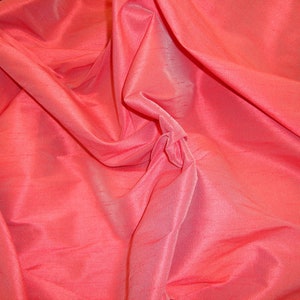 Cranberry Shantung Dupioni Faux Silk two tone fabric BY THE YARD 54&quot; wide