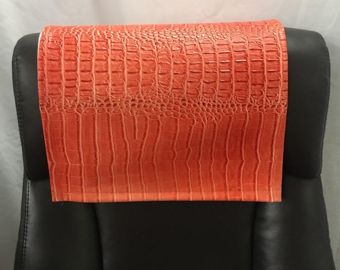 Light Orange Nile Faux leather vinyl Sofa Loveseat Chaise Theater Seat, RV Cover Chair Caps Headrest Pad, Recliner Head Cover, Furniture Pro