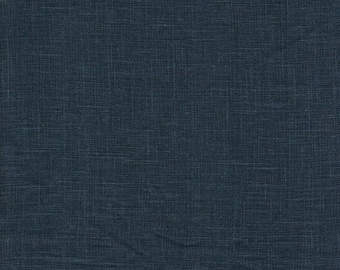 Ink color Killarney 100% linen fabric for bedding , pillows , Upholstey and so much more