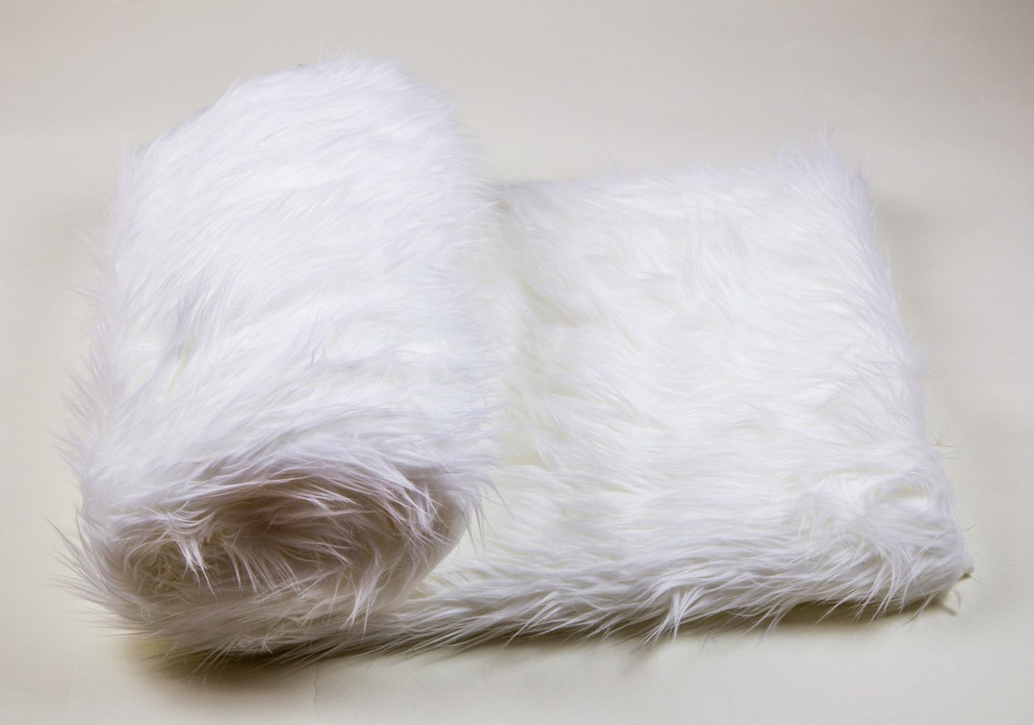 Queen 90x90 White Faux Fur Shaggy Throw Blanket / - Etsy