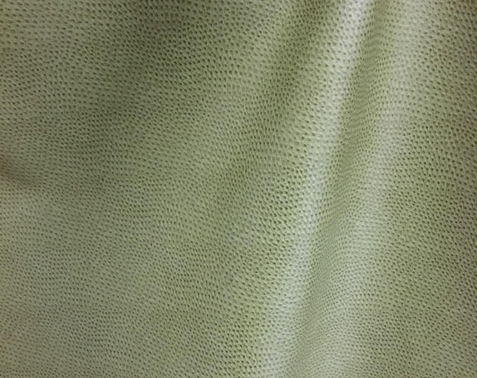 Vinyl faux leather Lime Bronco Textured Upholstery fabric per yard