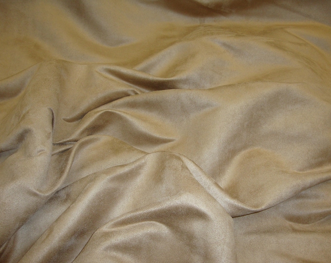 faux suede upholstery drapery clothing fabric BY THE YARD 58" Wide No Stretch-Mica