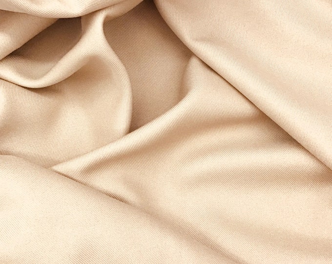 Khaki Poly Gabardine Fabric 59/60" wide, non-stretch by the Yard