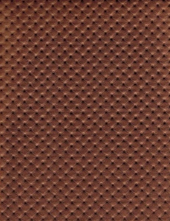 Copper Perforated Distressed Upholstery, Distressed Faux Leather Fabric By The Yard