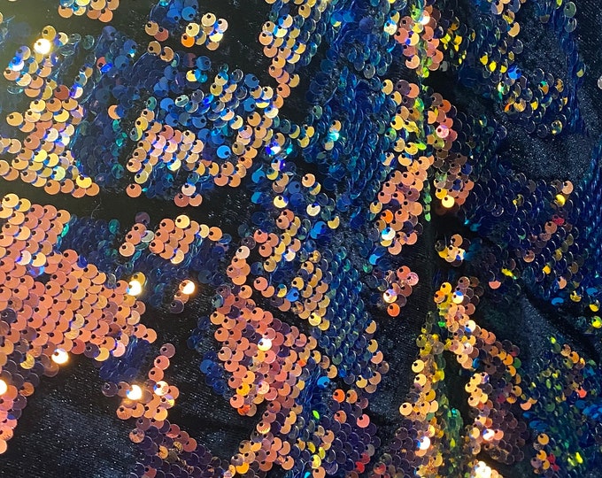 Camouflage Sequin Stretch Fabric by the Yard – 2-Way Stretch Camo Glitter Mesh for Costumes, Dancewear, Dresses & Crafts