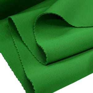 Green Super Techno Fabric, 2mm Thick, Solid Colors, Sold by The Yard