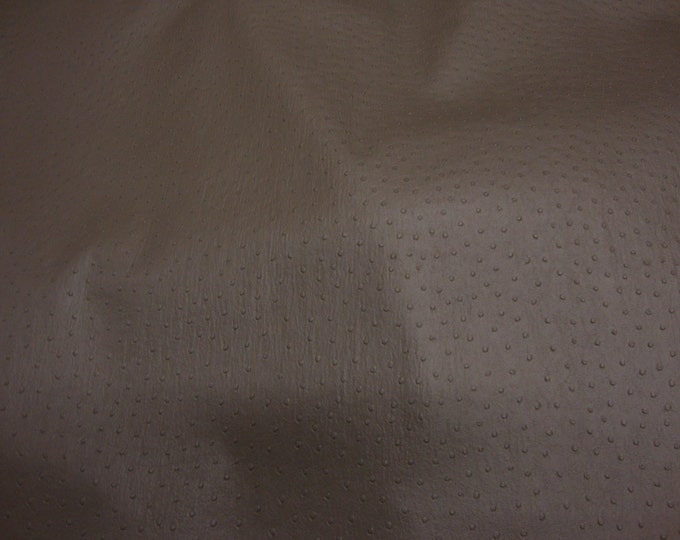 Smoke Vinly Matt Ostrich Fake leather Pleather Upholstery Vinyl fabric by the yard 58" Wide