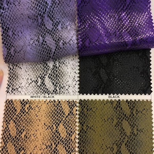 Venom snake skin spandex 4 way stretch  fabric, swimwear, dance wear, custume, body suits, and more
