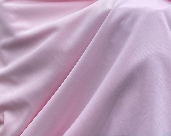 Pink Polyester Scuba double Knit clothing Fabric 60” wide