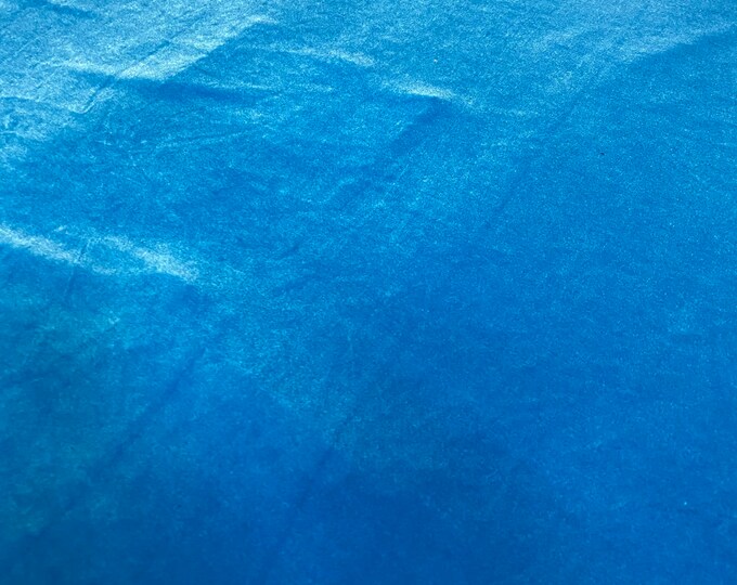 stretch velvet dark turquoise fabric 60" Wide