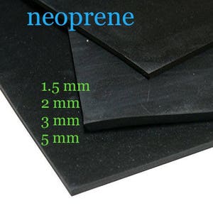 Neoprene Black Sponge Waterproof Wetsuit activeware Fabric -54" Width 3.6 yards long 1.5 to 5 mm