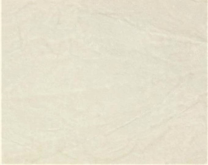 White Crushed Velvet upholstery Fabric BY THE YARD 58" Wide