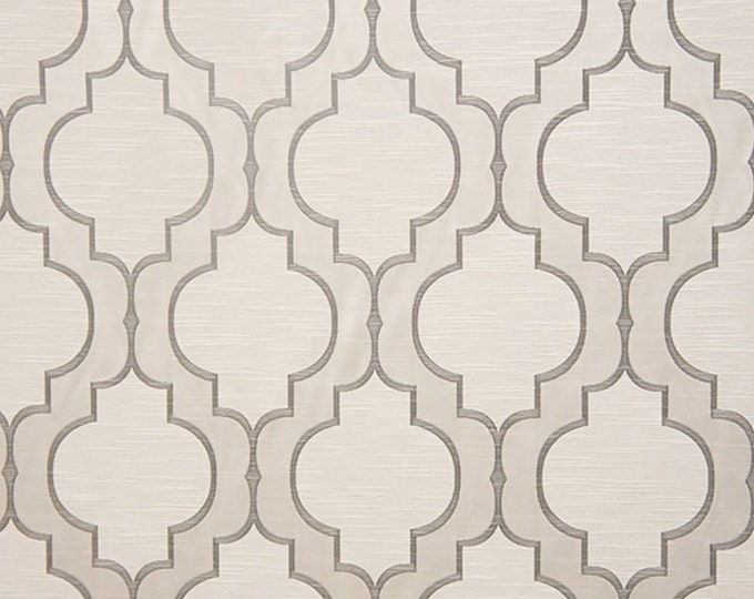 54.5" wide Linen Santana 400 Jacquard Upholstery Drapery Fabrics fabric by the yard